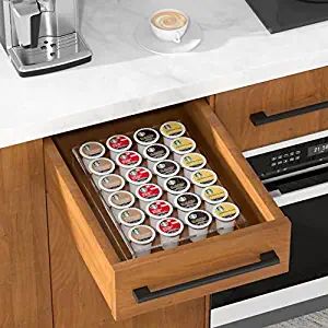 AITEE Acrylic K Cup Drawer Organizer, Clear K Cup Organizer Tray for Drawer or Countertop Storage... | Amazon (US)