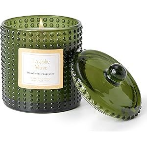LA JOLIE MUSE Scented Candle, Holiday Candle Gift for Christmas, Woodiness Fragrance, Natural Wax... | Amazon (US)