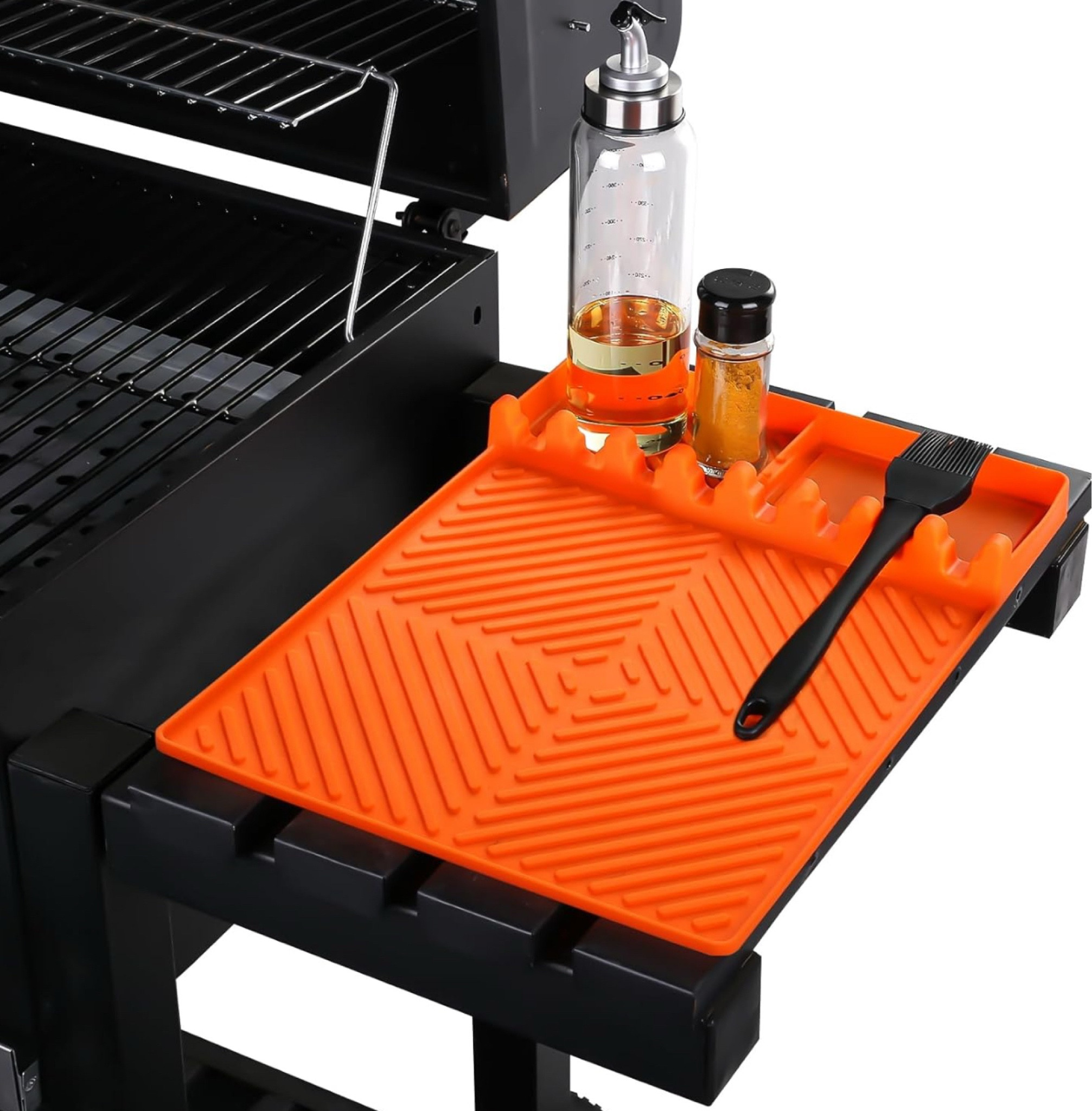 Griddle Mat Barbeque Grill Accessories Tools for Blackstone, Side Shelf Mat Grill Pad for Outdoor Grill Kitchen Counter Spatula Silicone Mat with Drip Pad for Kitchen, Cooking, Countertop (Orange)

#LTKMens #LTKGiftGuide