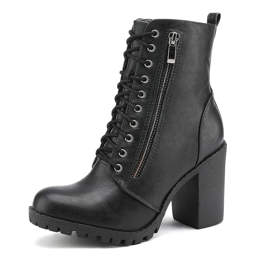 DREAM PAIRS Women's Silverado Mid-Rise Boot | Amazon (US)
