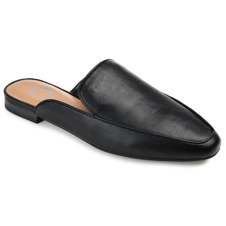 Journee Collection Womens Akza Slip On Square Toe Mules Flats | Target