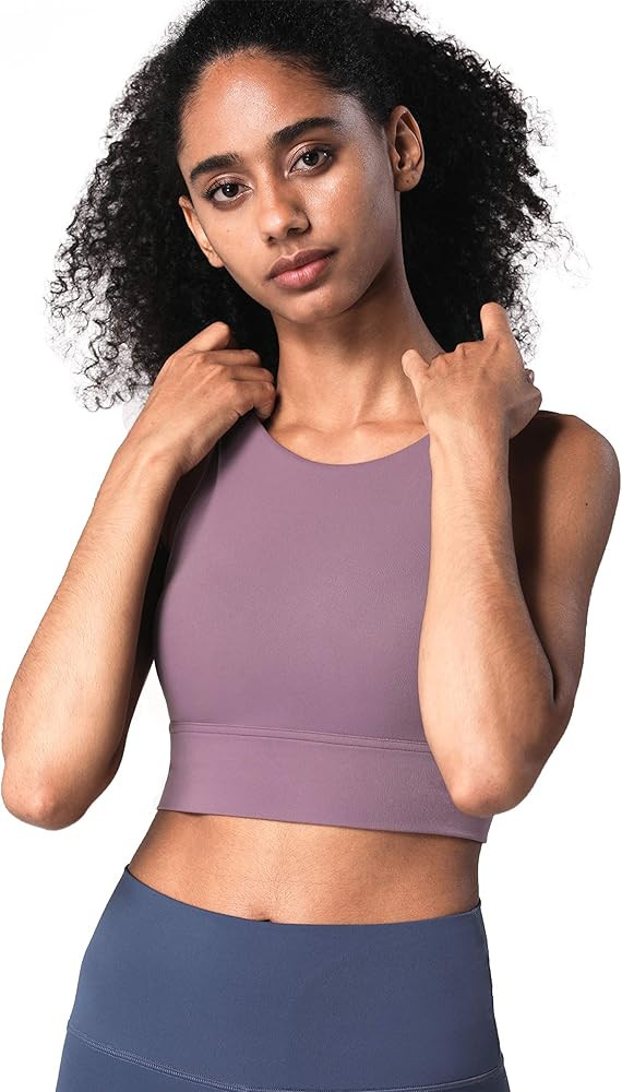 Lemedy Women Strappy Sports Bras Padded Medium Support Yoga Workout Tank Top | Amazon (US)
