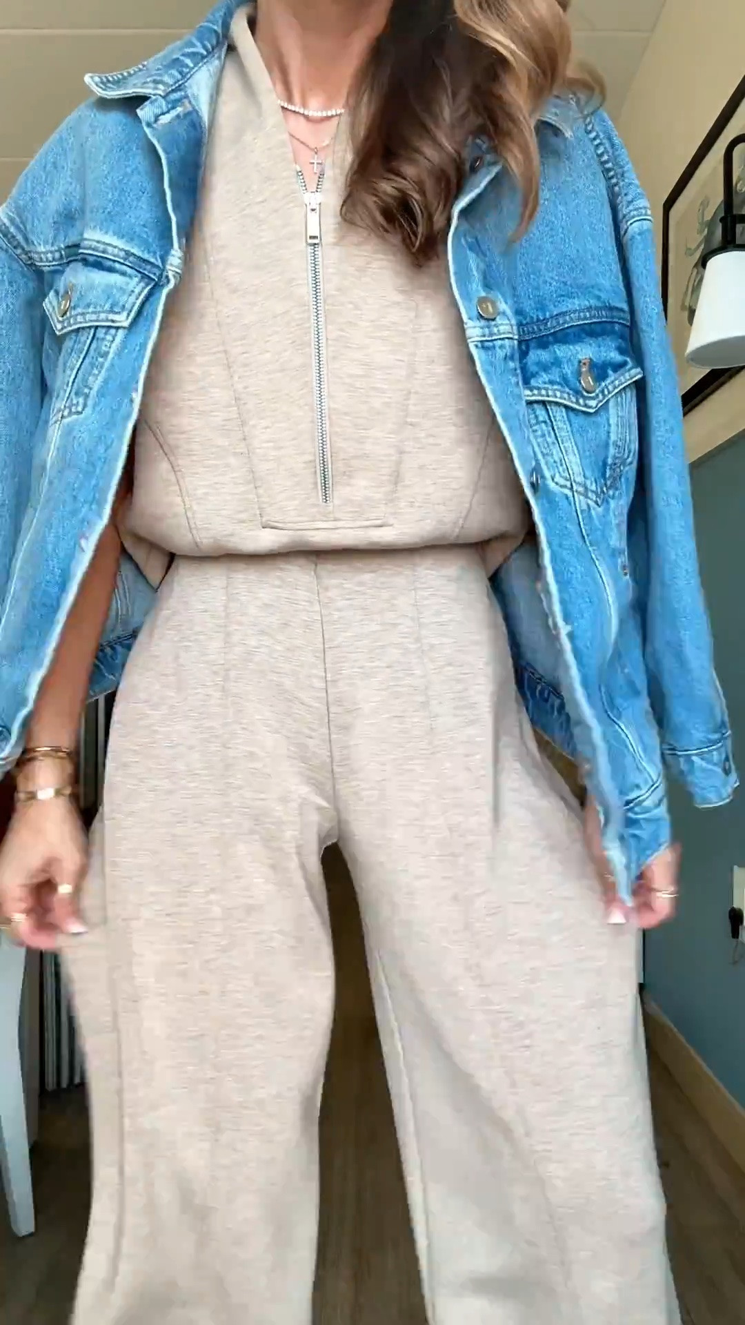 My travel outfit of the day. Spanx jumpsuit in XS petite - size down if in-between sizes. Bathroom-friendly and opens in the back. Code LISAMARIEXSPANX on first time purchases. Boyfriend denim jacket in XXS petite. Tory Burch field sneakers - I went up half size. Airport outfit. Elevated casual.

#LTKootd #LTKTravel #LTKPetite