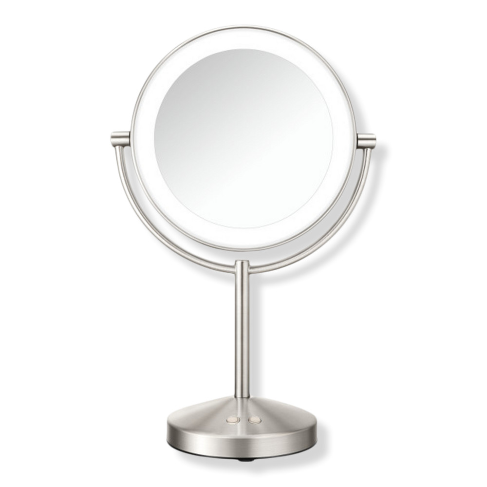 Conair Relfections 1x/10x LED Lighted Mirror Satin Nickel | Ulta