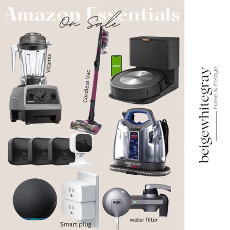 Amazon essentials for your home linked here and on sale!! The vitamix, the cordless vac, and robot vacuum, the water filter and smart outlet are all on sale. Beigewhitegray 

#LTKstyletip #LTKsalealert #LTKhome