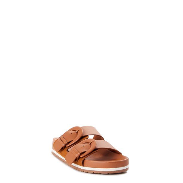 Time and Tru Women's Dressy Footbed Slide Sandal - Walmart.com | Walmart (US)