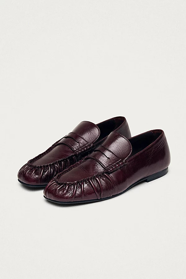 ALOHAS Aven Leather Loafers in Rift Burgundy, Women's at Urban Outfitters | Urban Outfitters (US and RoW)