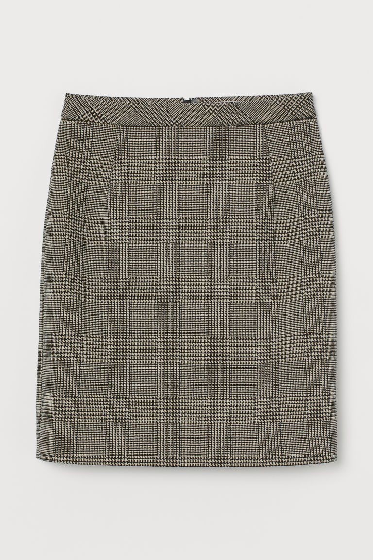 H & M - Short Pencil Skirt - Brown | H&M (US + CA)