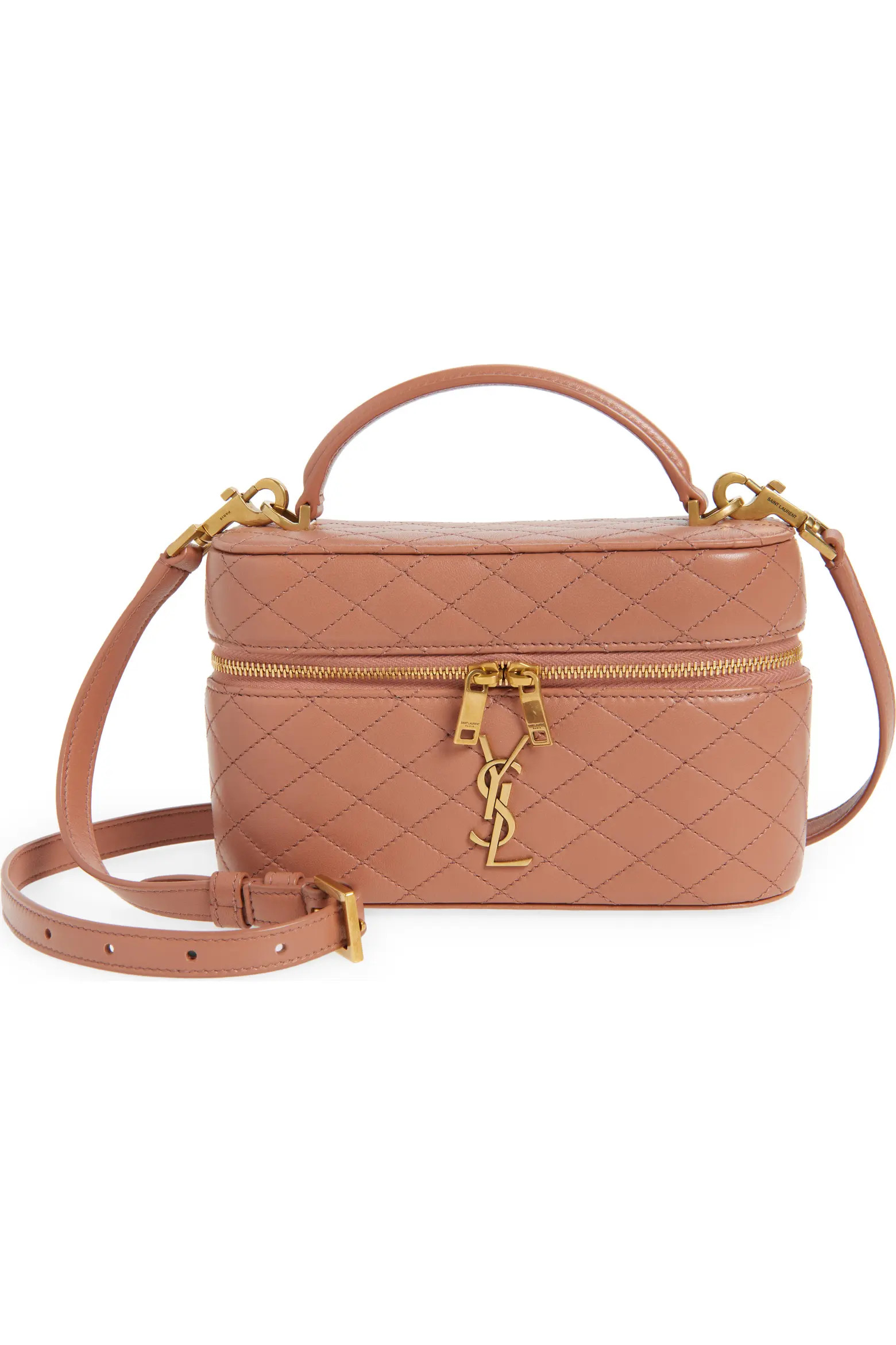 Saint Laurent Mini Gaby Quilted Leather Vanity Case (Women) | Nordstrom | Nordstrom