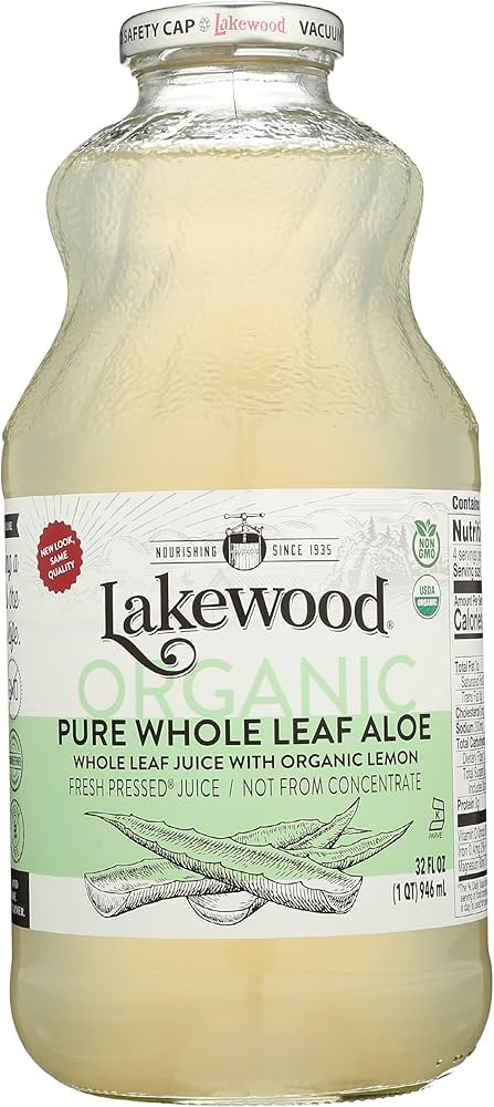 Lakewood, Organic Aloe Vera Leaf Juice, 32 Fl Oz (Pack of 1) | Amazon (US)