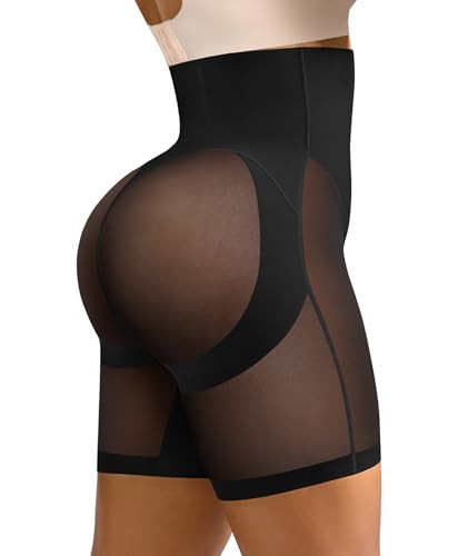 SHAPELLX Plus Size Tummy Control Shapewear Underwear for Women Butt Lifting ShortsPlus Size Body Shaper Black 6XL | Amazon (US)