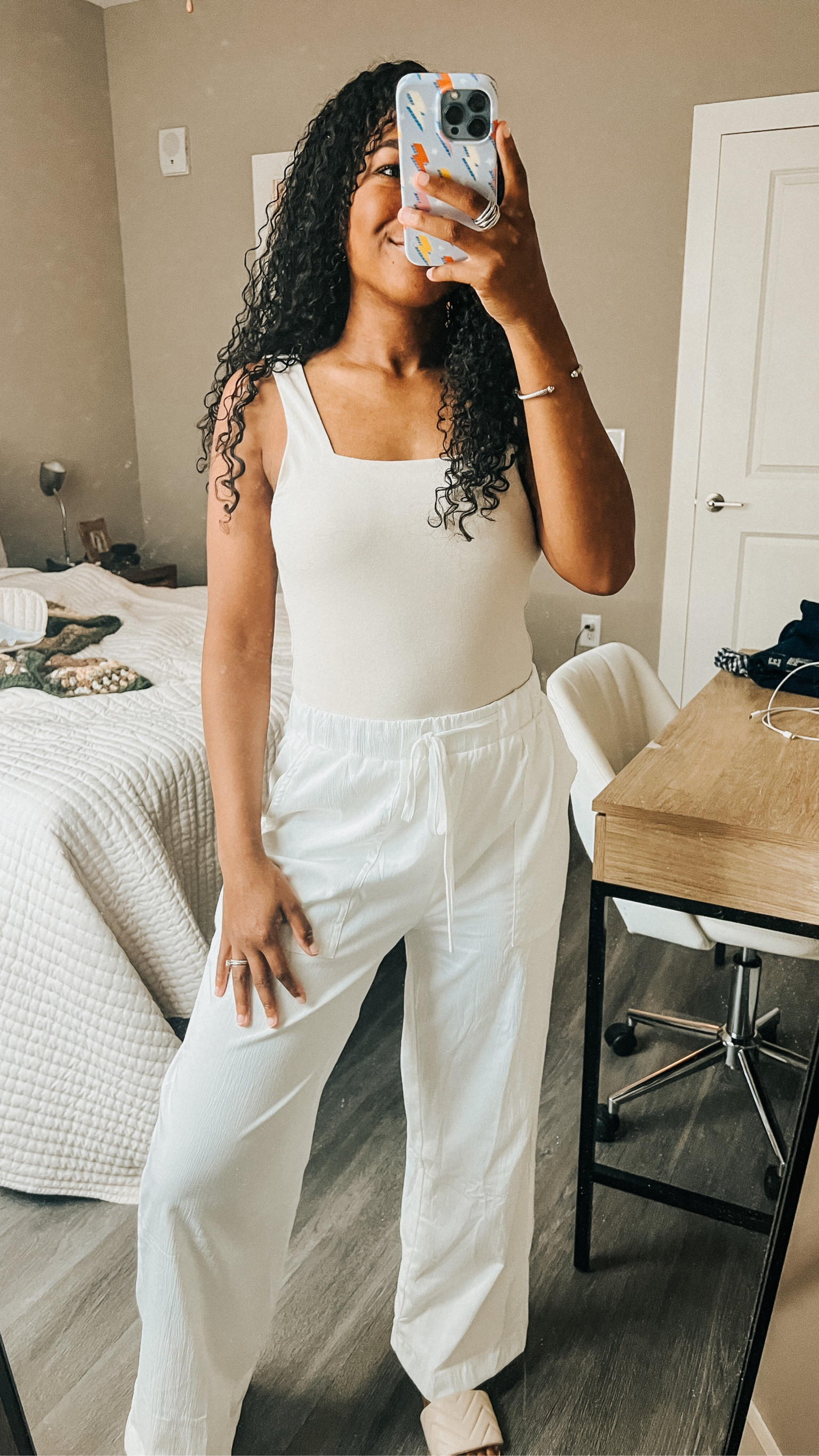 CHURCH OUTFIT! This is the old navy bodysuit! I’m 5’0.5” and I would definitely size w/ petite if you’re shorter since these straps aren’t adjustable! 

#LTKSeasonal #LTKFind #LTKBacktoSchool