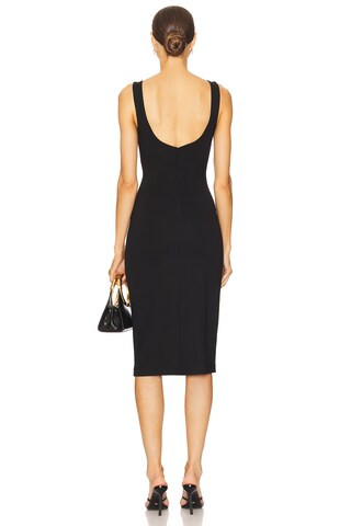 Thom Midi Dress in Black | Revolve Clothing (Global)