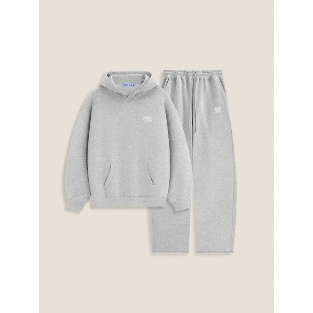 AELFRIC EDEN Cloud Essential Fleece Pullover Hoodie Super Baggy Set in Grey at Nordstrom, Size Large | Nordstrom