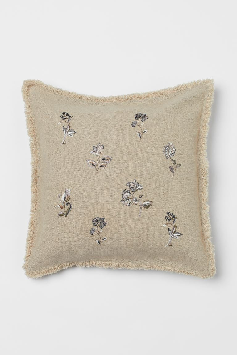 Linen-blend Cushion Cover | H&M (US + CA)