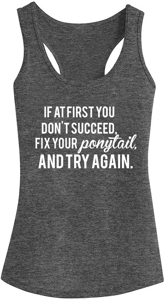 Workout Tank Tops for Women-Womens Motivational Saying Fitness Gym Racerback Sleeveless Shirts | Amazon (US)