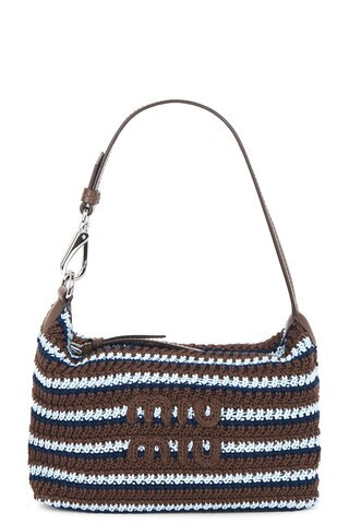 Miu Miu Cotone Contenitori Riga Bag in Blue,Brown | FWRD 