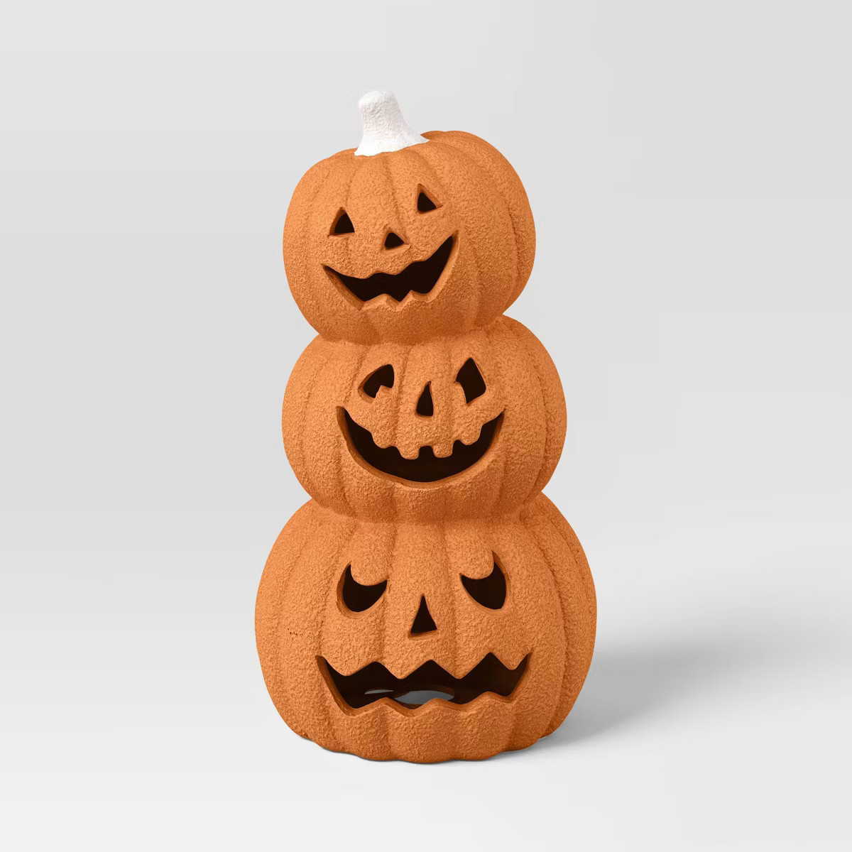 Textured Terracotta Stacked Pumpkins Decor - Orange - Hyde and EEK! Boutique™ | Target