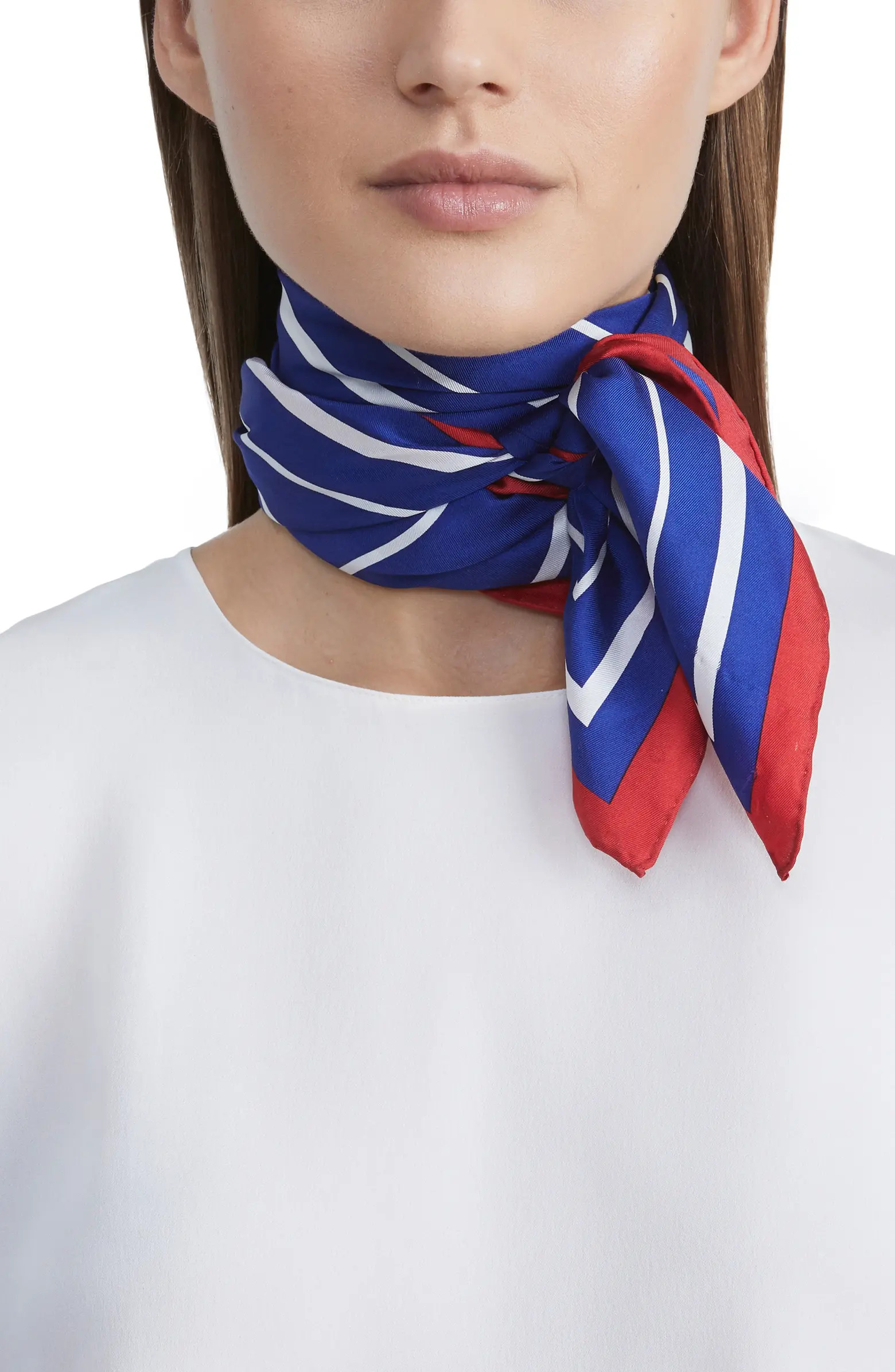 Lafayette 148 New York L Beam Silk Square Scarf | Nordstrom | Nordstrom