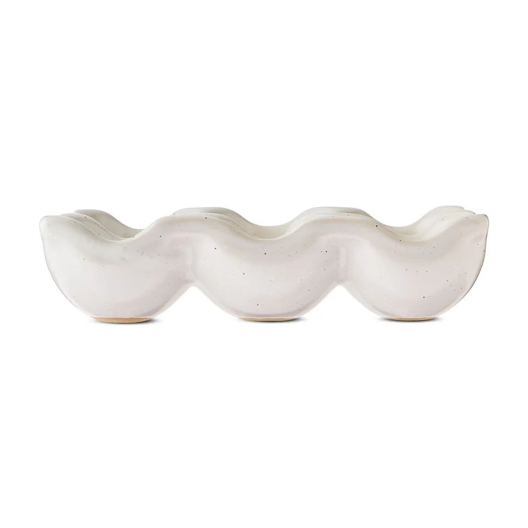 Ceramic Egg Holder Decoration, Cream, 5" x 3.5", Easter by Way To Celebrate | Walmart (US)