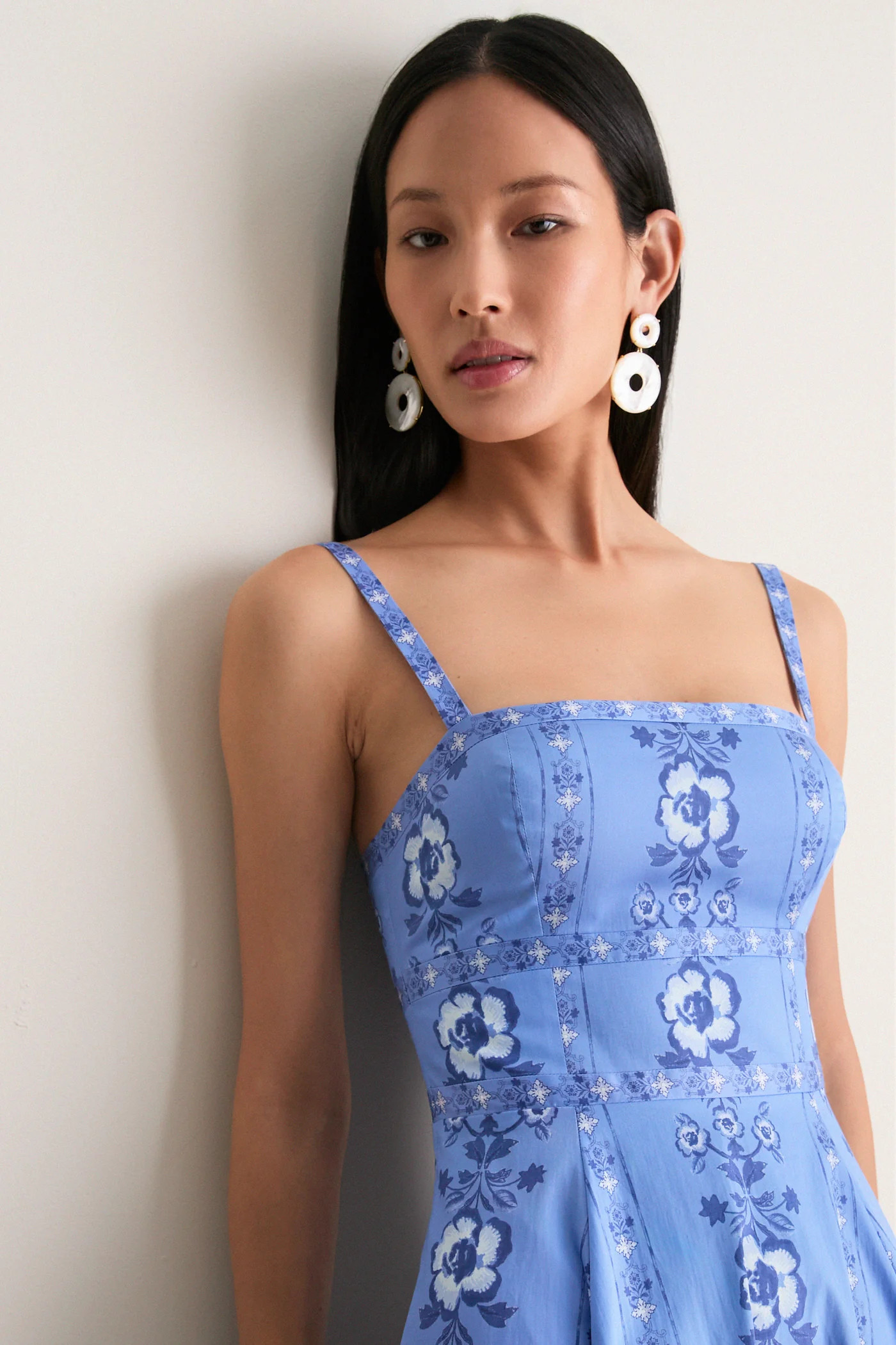 Arcadia Border Blue Margot Dress | Tuckernuck (US)