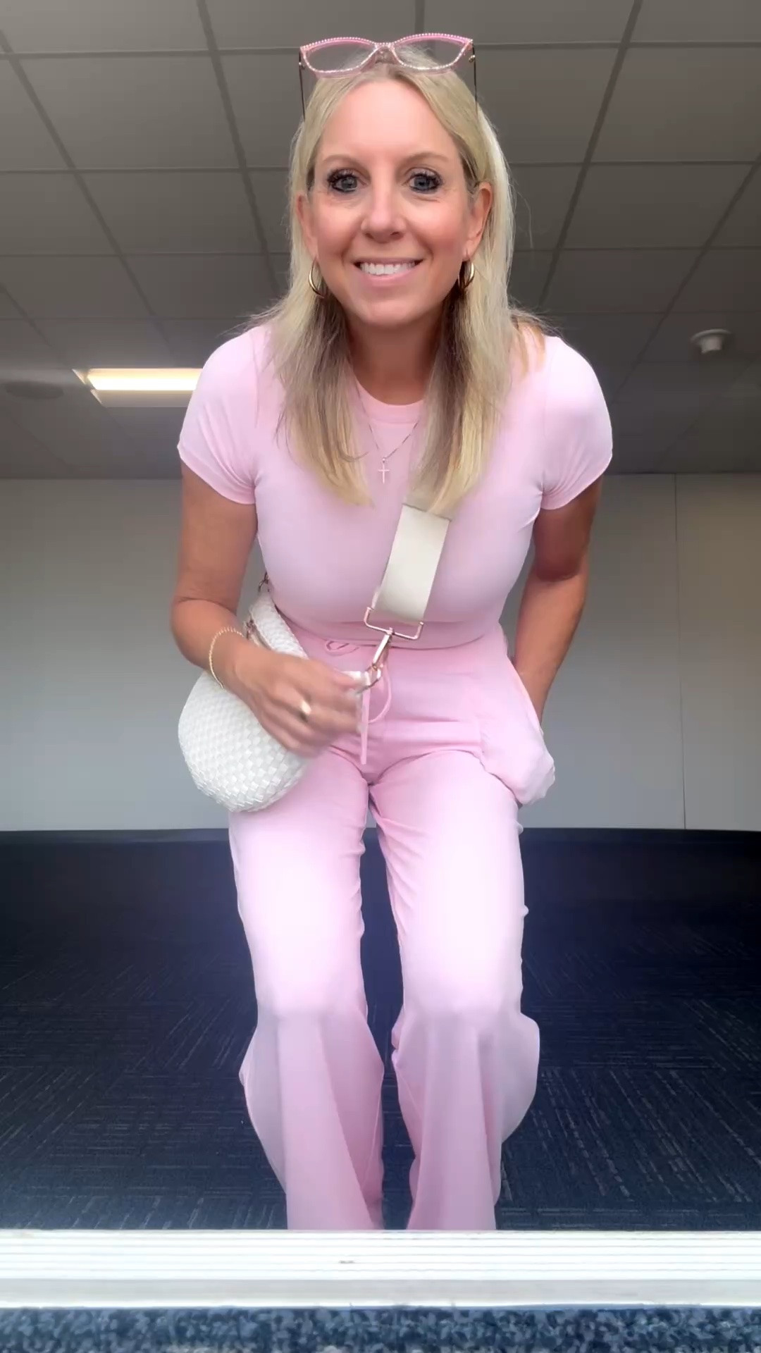 Travel OOTD!

This pretty pink set, from @flevita_official, was recently gifted to me and is definitely my favorite travel fit yet! It’s sooooo soft and comfy!  Wearing my usual size S.