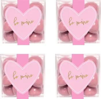 sugarfina Set of 4 Be Mine Dipped Strawberry Shortcake Cookie Cubes | Nordstrom | Nordstrom