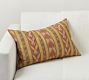 Avis Ikat Lumbar Pillow | Pottery Barn (US)