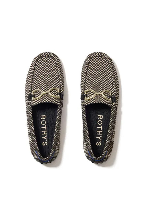 Rothy's The Double Bit Driver in Classic Micro Check at Nordstrom, Size 11.5 | Nordstrom