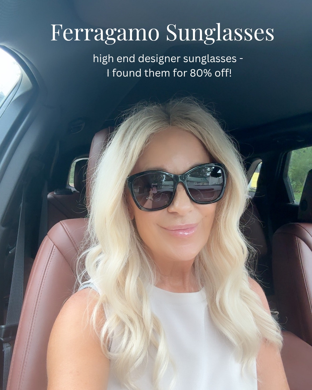 I’m 52:  These Are My AUGUST OBSESSIONS: Ferragamo Sunglasses are 80% off! 

 #LTKSeasonal #LTKOver40 #LTKSaleAlert