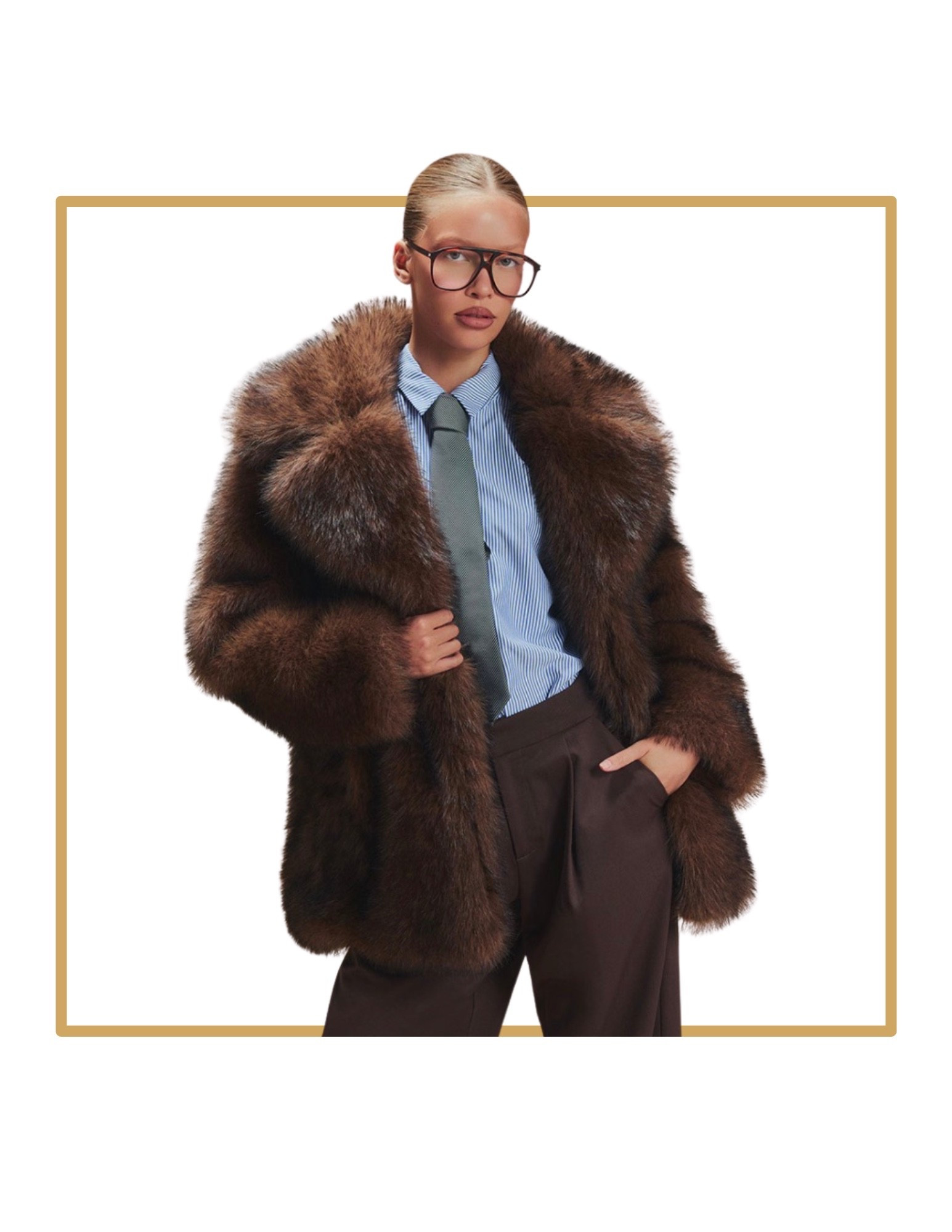 Brown oversized faux fur coat jacket. Warm cozy winter jacket.

#LTKHoliday #LTKFindsUnder100 #LTKGiftGuide