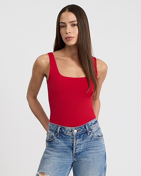 Body Contour Compression Scoop Neck Tank | Express