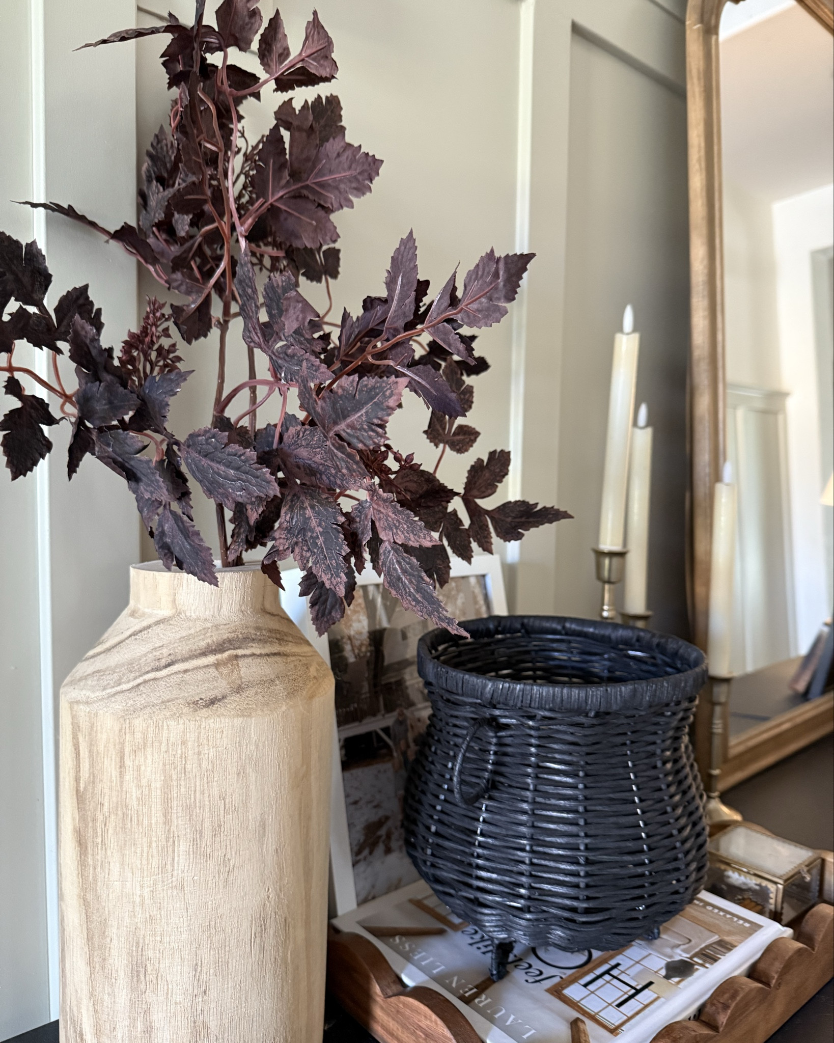 Wicker everything! Even cauldrons! So cute with some candy inside for Halloween. Loving the deep hue of these fall florals as well. Cauldron from Marshalls (not online)

#LTKHome #LTKSeasonal #LTKFindsUnder50