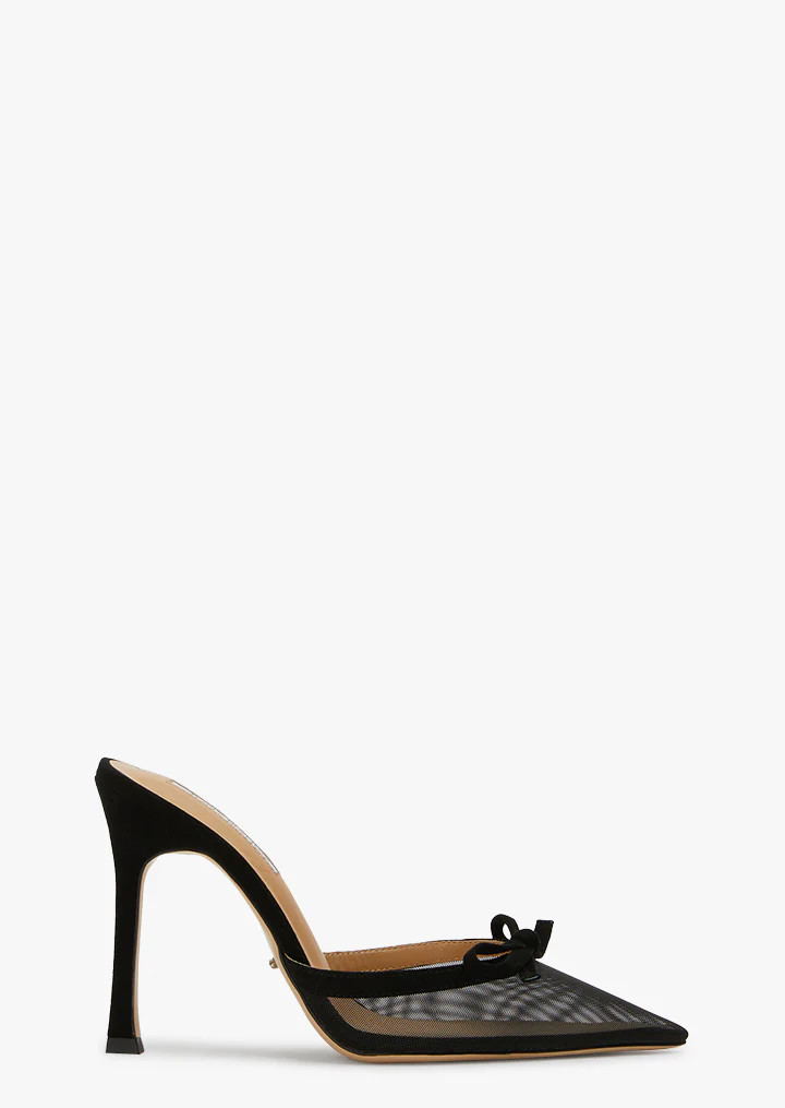 Aroma Black Nylon/Suede Heels | Heels | Tony Bianco USA | Tony Bianco US