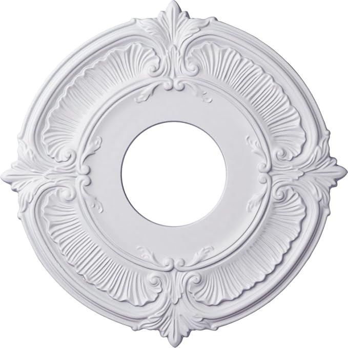 Ekena Millwork CM12AT Attica Ceiling Medallion, 12 3/4"OD x 3 1/2"ID x 1/2"P, Factory Primed | Amazon (US)