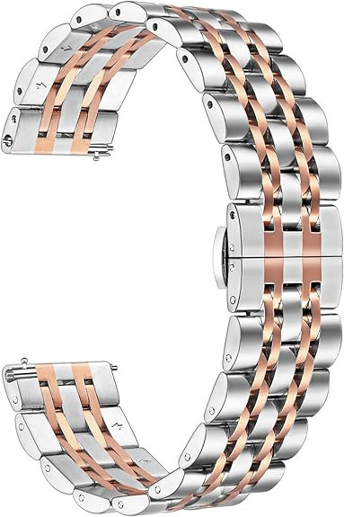 TRUMiRR Band for Samsung Galaxy Watch 7 6 5 4 40mm 44mm / Active 2, 20mm Solid Metal Stainless St... | Amazon (US)