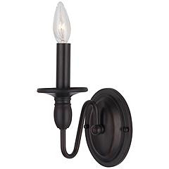 Maxim Towne 9" High Oil Rubbed Bronze 1-Light Wall Sconce | Lamps Plus