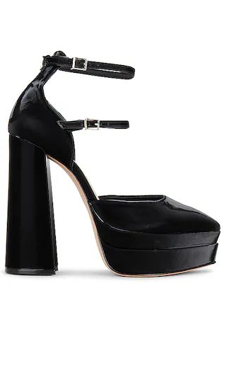 Elysee Platform Heel in Black | Revolve Clothing (Global)