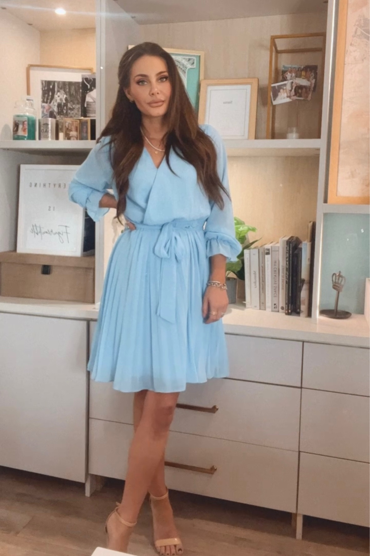 Gorgeous affordable Amazon spring dress and heels. Spring girly dress that works for date night or work 

#LTKunder50 #LTKSeasonal #LTKstyletip