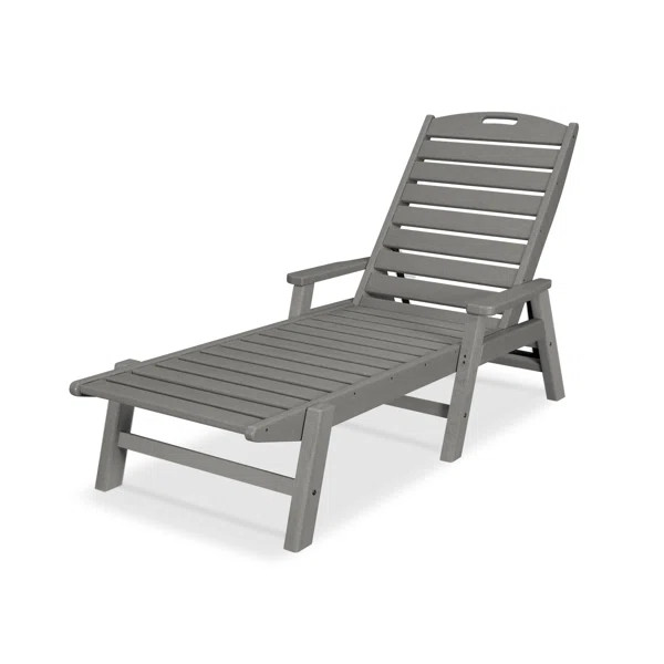 POLYWOOD Nautical Chaise with Arms | Birch Lane