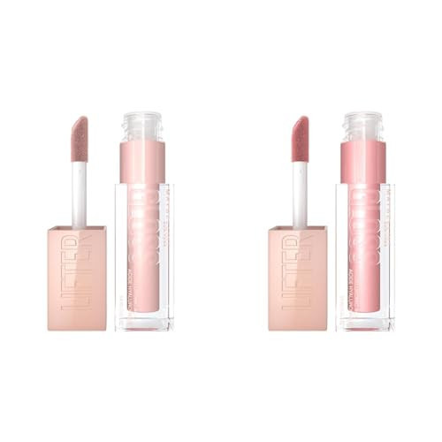 Maybelline Lifter Gloss & Lifter Gloss, Hydrating Lip Gloss with Hyaluronic Acid, High Shine for Plumper Looking Lips, Opal, Pink Neutral, 0.18 Ounce | Amazon (US)