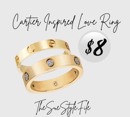 Cartier inspired ring. Save vs splurge. Looks for less

#LTKFind #LTKsalealert #LTKunder50