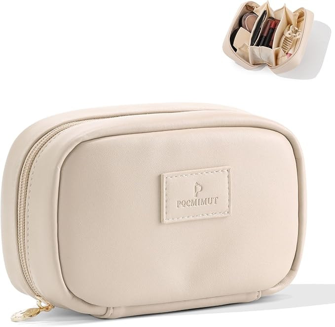 Pocmimut Small Makeup Bag,Open Flat Small Pouch Purse Car Accessories,Travel Essentials Organizer... | Amazon (US)