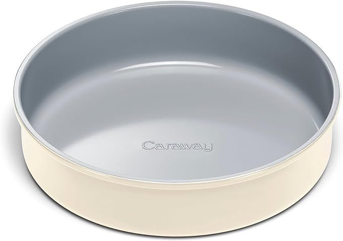Caraway Non-Stick Ceramic 9” Circle Pan - Naturally Slick Ceramic Coating - Non-Toxic, PTFE & P... | Amazon (US)