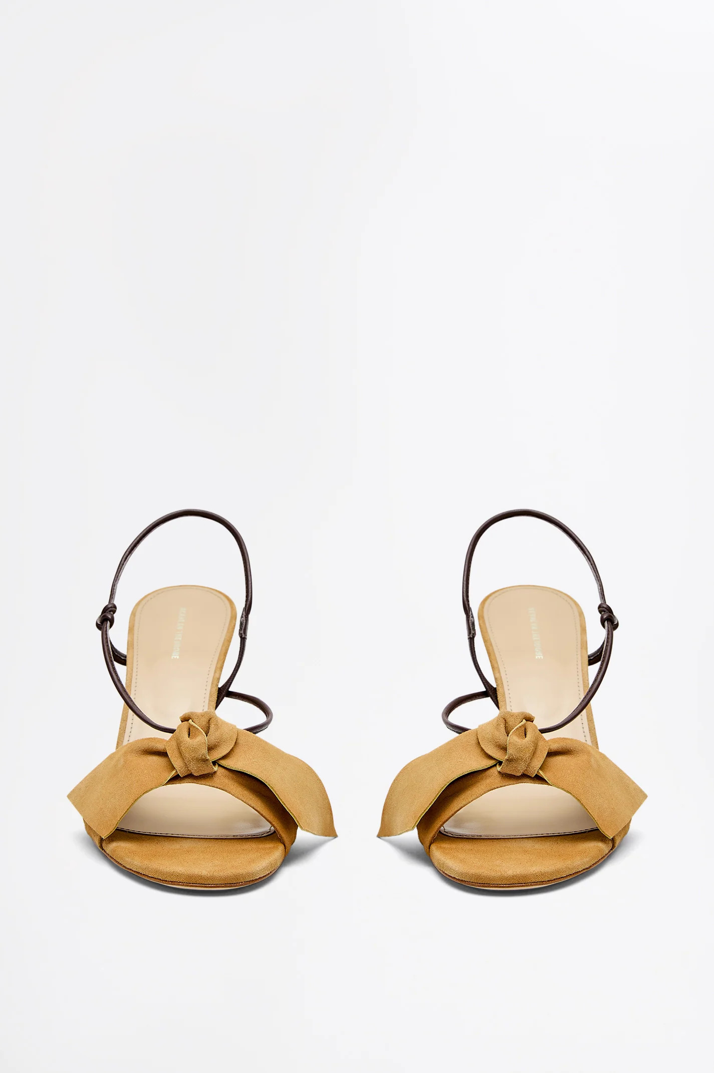 SUEDE BOW SANDAL 8.5 - SAND - Scanlan Theodore | Scanlan Theodore