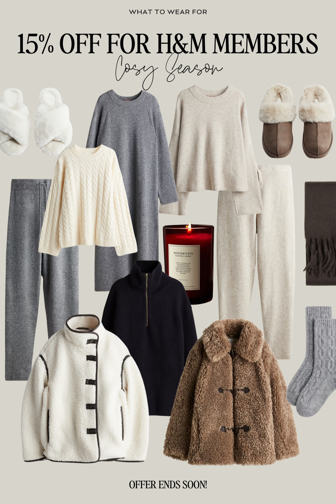 Fine knit joggers Light beige curated on LTK