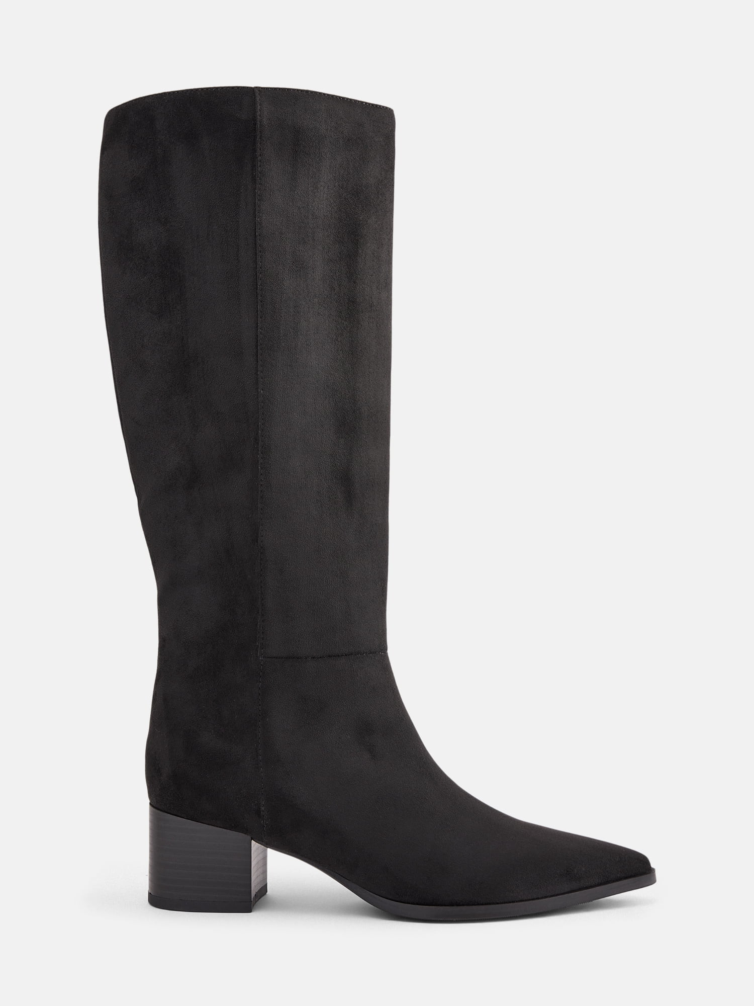 Scenario Women's Tall Block Heel Boots - Walmart.com | Walmart (US)