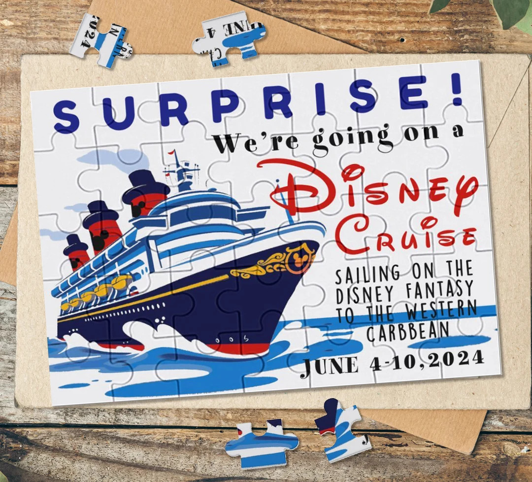 Disney Cruise Reveal Puzzle,customize Surprise Vacation Announcement Puzzle,we're Going on Cruise... | Etsy (US)