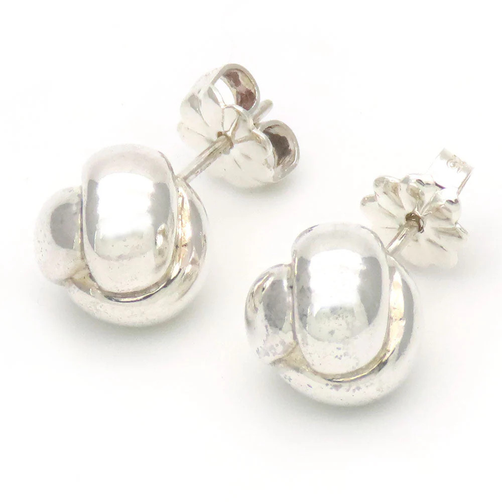 Tiffany & Co Silver Knot Earrings | Shop Simon