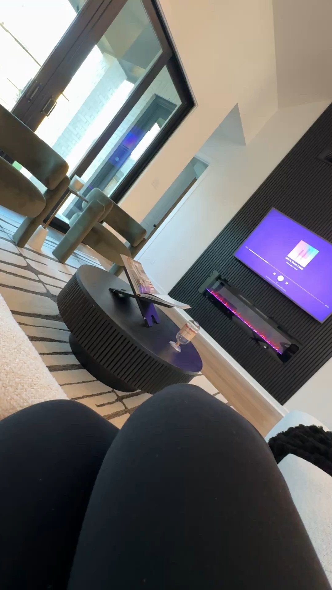 To achieve this look, I used four packs of the black wall panels a 72 inch fireplace and a 65 inch flatscreen tv

#LTKHome